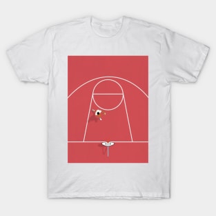 Shooting Hoops | Basketball Artwork T-Shirt